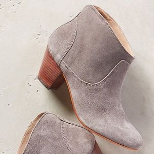 H Hudson Kiver Gray Suede Booties